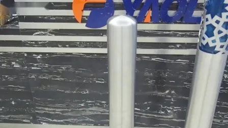 屋外安全ボラード店舗荷降ろし用ステンレス鋼駐車ポール